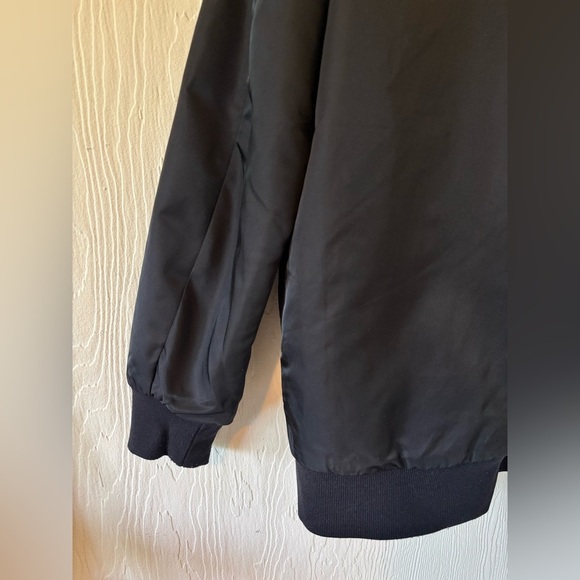 Wilfred Free Aritzia Zip Up Bomber Varsity Black Quilted Jacket - Picture 13 of 15